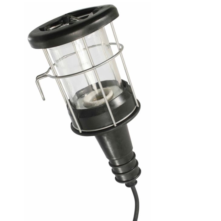 Baladeuse caoutchouc 100W, E27, 5m H05VV-F2x1,0