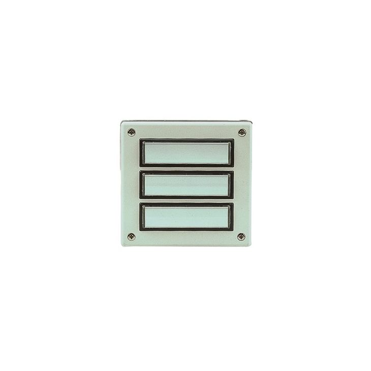 ETA 633 WS Opbouw beldrukker (3 knoppen) uit kunststof met naambord