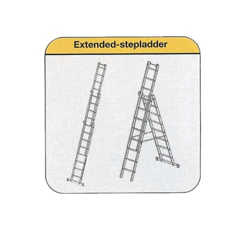 Ladder 3-delig, 3x12
