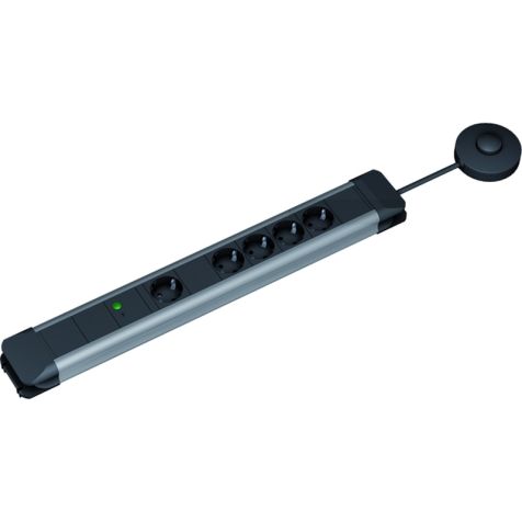 CONNECTUS 4+1x Stopcontacten met automatic on/off met kabel 2m (SHUKO)