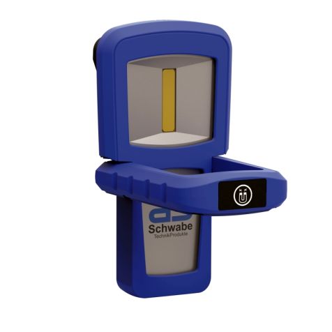 Lampe de poche 1,5>W COB Led avec accu 6000lm, kleur: blauw, IP65