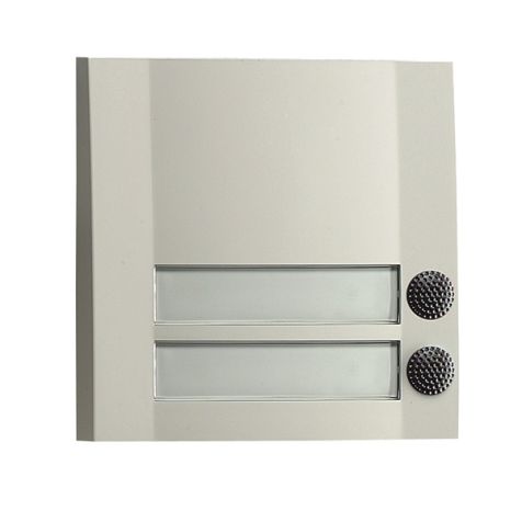 DOMOLUX DUO WS/SW 2152 Opbouw deurbel + naamplaatje, max. 12V AC/DC (1,5A), wit