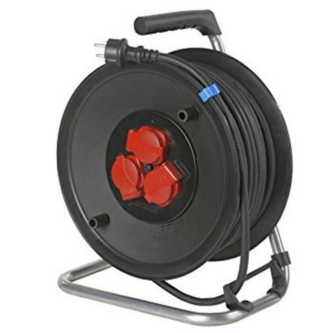 Tecstar Enrouleur de câble 320mm, 50m, IP44, H07RN-F 3G2,5