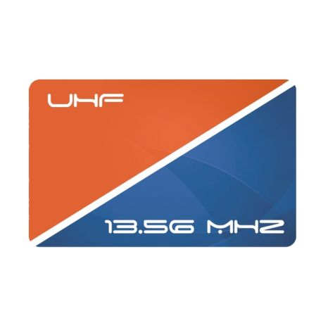 Badge UHF + mifare 1k (min. de command e100 pièces)