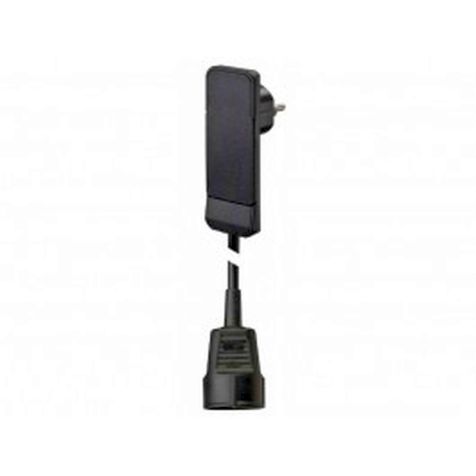 FLAT PLUG stekker UTE compatibel (SHUKO) met kabel 1,5m H05VV-F 3G1,5mm² en koppelstekker zwart