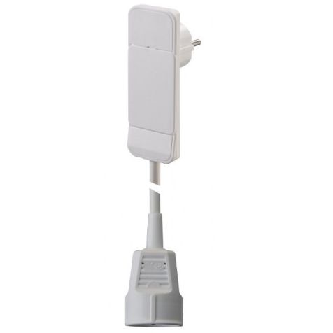 SMART PLUG stekker UTE compatibel (SHUKO) met kabel 1,5m H05VV-F 3G1,5mm² en koppelstekker wit