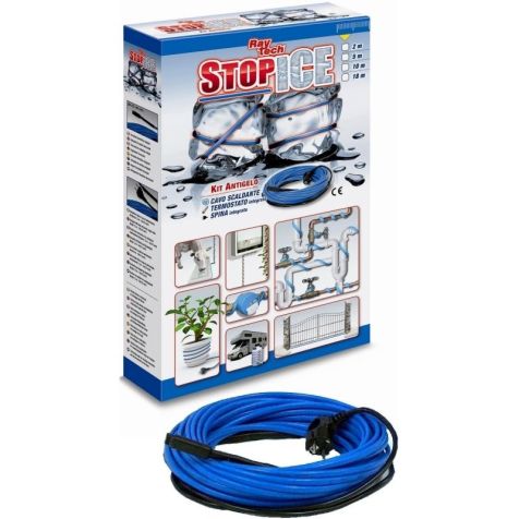 Stop Ice 10/12 kit câble chauffant avec fiche et thermostat (10m)