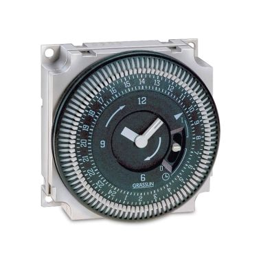 Module de minuterie avec programme quotidien_x000D_
et entraînement synchrone, analogique