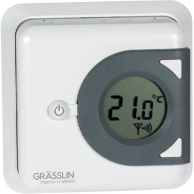 Thermostat d'ambiance sans fil, numérique, émetteur + cadre, CC 3 V, à  encastrer