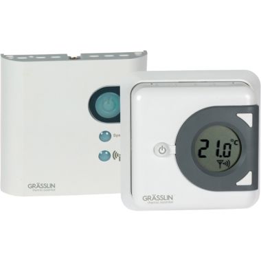 Thermostat d'ambiance sans fil, numérique, DC 3 V, à  encastrer