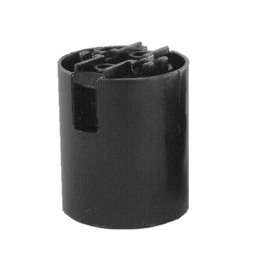 Socket Thermoplastique Lisse … Racc. Rapide E27 Noir 