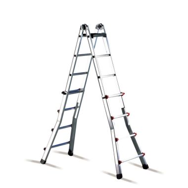 Telescoopladder aluminium, 2x10