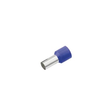 Geïsoleerde Adereindhuls, DIN 46228, 0,75mm², lengte 6mm, blauw