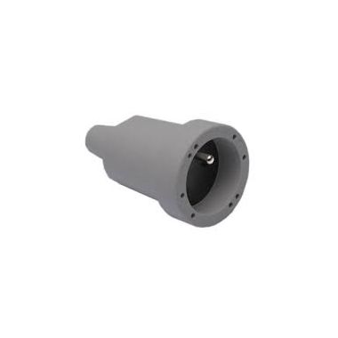Koppelstekker PVC met kinderbeveiliging 10/16A IP20 grijs