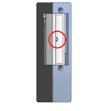 Asymmetrisch deurslot met stationair contact 8-12Vac 0,36A