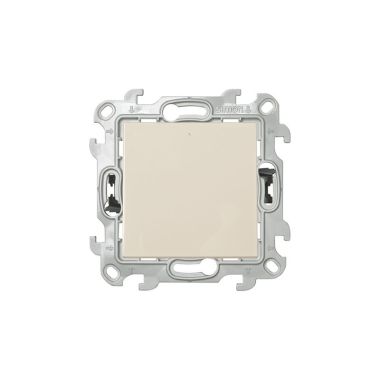 S24 Tuimeldrukknop met verklikker (10A 250V), ivoor