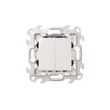 S24 Interrupteur double unipolaire, couleur: blanc