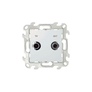 S24 Prise TV-SAT Intermédiaire, couleur: blanc