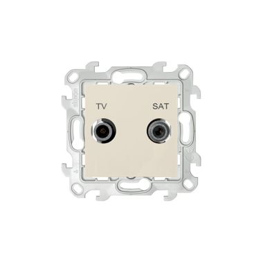 S24 Prise TV-SAT Intermédiaire, couleur: ivoire
