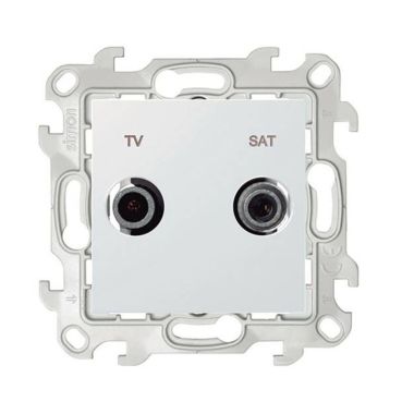 S24 Stopcontact TV-SAT enkel Interkabel/Telenet wit