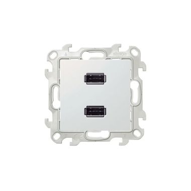 S24 Prise double USB, couleur: blanc