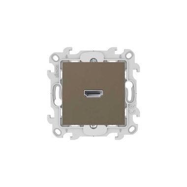 S24 Prise HDMI 1.4, couleur: taupe