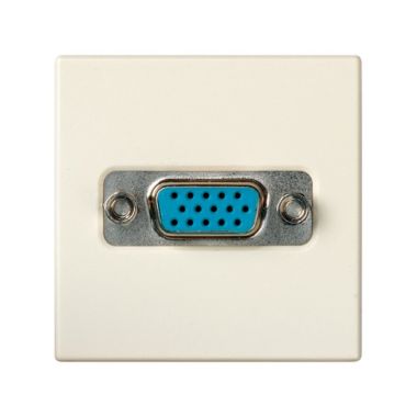 VGA connector vrouwelijk ivoor