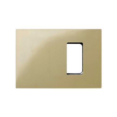 S27 Plaque Americ. Despl. ivoire 1 modules étroit