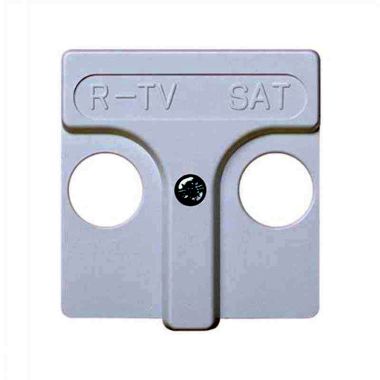 Sierplaat contactdoos RTV Wit