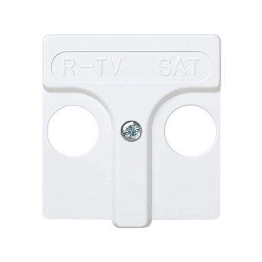 Afdekplaat TV-SAT S.27 wit