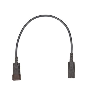 IEC Câbles de connexion H05VV-F3G1 Noir 0.50m