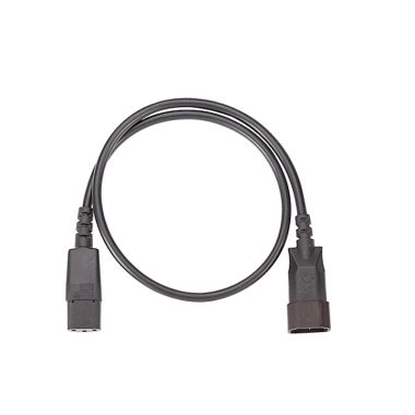 IEC Câbles de connexion H05VV-F 3G1,0mm² Noir Longeur: 0,75m