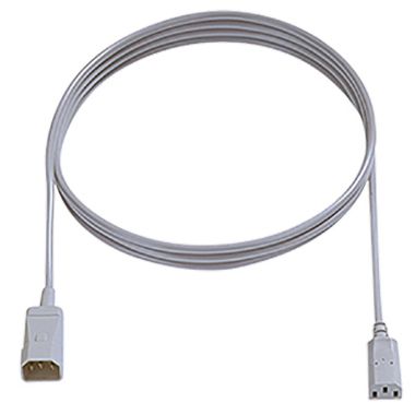 IEC Câbles de connexion H05VV-F 3G1,0mm² Gris, Longeur: 0,5m,
