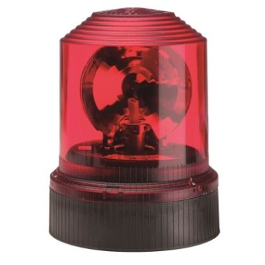 DSL 7302 Gyrophare halogéne rouge 12 V / 24 V DC (4,6 / 2,9 A) - 160 tr / min