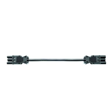 Recht Verlengsnoer H05VV-F 3G1.5mm², 3m GST18i3 zwart