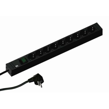 Connect Line 1U 9x Stopcontacten 1x Schakelaar 1x Thermische Zekering.+ 2m H05VV-F 3G1,5mm²