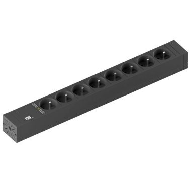 Connect Line 1U 8x Stopcontacten 1x Schakelaar 1x Thermische Zekering.+ 2m H05VV-F 3G1,5mm²