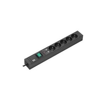 Connect Line 1U 10x Stopcontacten 1x Schakelaar 1x Thermische Zekering.+ 2m H05VV-F 3G1,5mm²