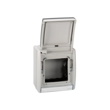 CAJA VACIA GRIS IP55 CON TAPA