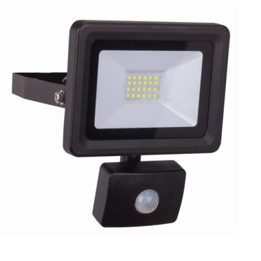 Projecteur Led Optiline 20W 1800lm 4000K IP44 1m H07RNF 3G1 + détecteur