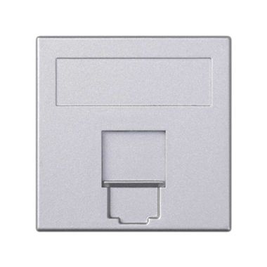 Vlakke CIMA 500-plaat VDM met stofklep 1x RJ45 Systimax Av
