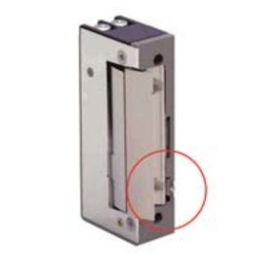 Mini deurslot Standaard met mechanische ontgrendeling en vergrendeling gids 24Vdc