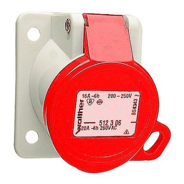 CEE Stopcontact schuin CARAVAN 3P