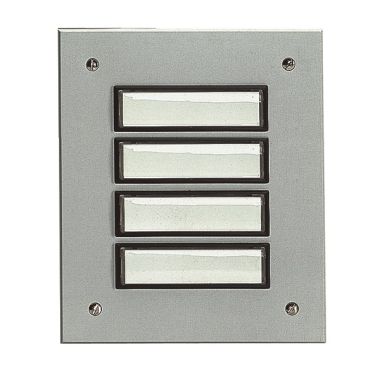 ETA 804 EV1 Deurbel 4 knoppen uit aluminium (geanodiseerd) EV1