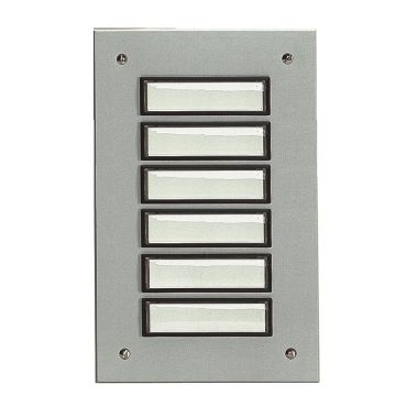 ETA 806 EV1 Deurbel 6 knoppen uit aluminium (geanodiseerd) EV1