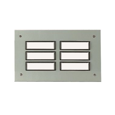ETA 833 EV1 Deurbel 2x3 knoppen uit aluminium (geanodiseerd) EV1