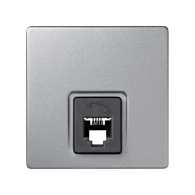 S73 TOMA TELEFONO RJ11 Aluminium