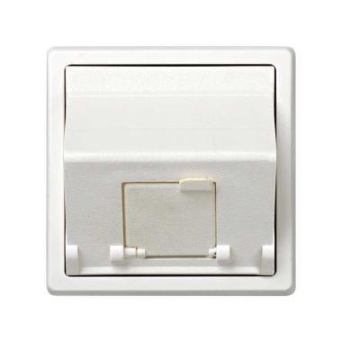 S73 Prise RJ45 Cat 5E Tool Less - Blanc