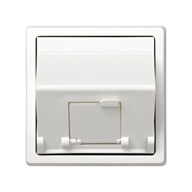 S73 Plaston Avec Volet Pour 1 RJ45 - Blanc