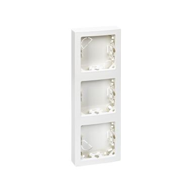 Opbouwafdekplaat hot 3 mod. Wit